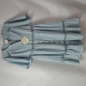 Knox Rose Woman's  Short Sleeve Tiered Midi Dress